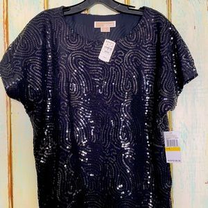 MICHAEL Michael Kors Sequin-embellished top size Medium